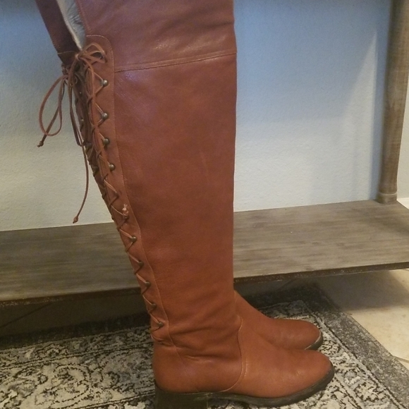 DKNY Leather Over the Knee Boots 9.5 - Picture 5 of 6